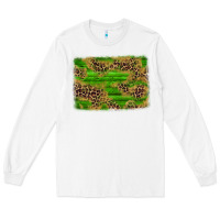 White western leopard distressed background Long Sleeve Tee - AdoDesignShop
