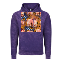 Cloud Purple american pigs seamless pattern Vintage Hoodie - HRA Design Shop