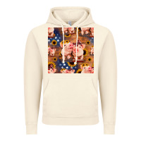 Vintage Artic american pigs seamless pattern Vintage Hoodie - HRA Design Shop