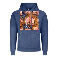 Vintage Denim american pigs seamless pattern Vintage Hoodie - HRA Design Shop