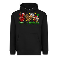 Black Peace love Phlebotomy Christmas Heavyweight Hoodie - NancyCooperArtShop