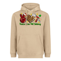 Mushroom Peace love Phlebotomy Christmas Heavyweight Hoodie - NancyCooperArtShop