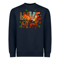 Navy love fall  yall Heavyweight Sweatshirt - AdoDesignShop