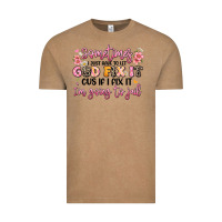 Vintage Coffee sometimes i just have to let god fix it Vintage Tee - JahusDesignShop