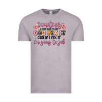 Vintage Zinc sometimes i just have to let god fix it Vintage Tee - JahusDesignShop