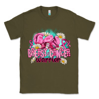 Army Green breast cancer warrior Classic Tee - AdoDesignShop