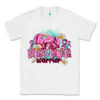 White breast cancer warrior Classic Tee - AdoDesignShop