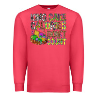 Cardinal King Cake Calories Don't Count Mardi Gras Premium Sweatshirt - BundleAndBundleShop