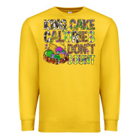 Lemon King Cake Calories Don't Count Mardi Gras Premium Sweatshirt - BundleAndBundleShop