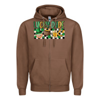 Chestnut lucky dude Zipper Hoodie - MaliasSmallBusiness