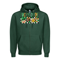 Sports Green lucky dude Zipper Hoodie - MaliasSmallBusiness