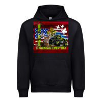 Black hunting fishing & farming everyday Urban Hoodie - TumblerDesignByShophia