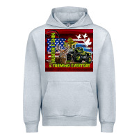 Heather Grey hunting fishing & farming everyday Urban Hoodie - TumblerDesignByShophia