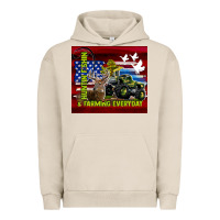 Pigment French Oak hunting fishing & farming everyday Urban Hoodie - TumblerDesignByShophia