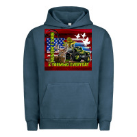 Pigment Midnight Navy hunting fishing & farming everyday Urban Hoodie - TumblerDesignByShophia