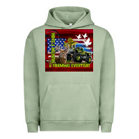 Pigment Oil Green hunting fishing & farming everyday Urban Hoodie - TumblerDesignByShophia