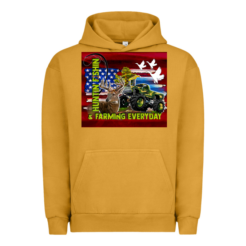 Hunting Fishing & Farming Everyday Urban Hoodie by TumblerDesignByShophia | Teevron