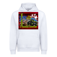 White hunting fishing & farming everyday Urban Hoodie - TumblerDesignByShophia