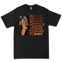 Black Melanin many shades of brown afro woman Premium Tee - RanaPortraitStore