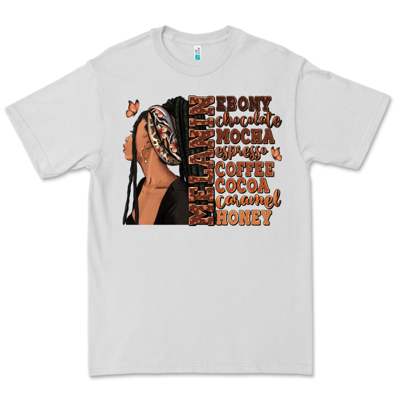 Melanin Many Shades Of Brown Afro Woman Premium Tee by RanaPortraitStore | Teevron