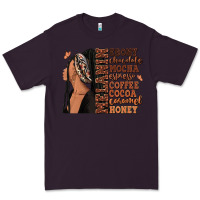 Plum Melanin many shades of brown afro woman Premium Tee - RanaPortraitStore