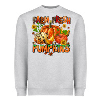 Heather Grey farm fresh pupkins Heavyweight Sweatshirt - AdoDesignShop