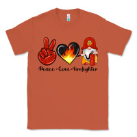 Copper peace love firefighter Classic Tee - Artiststas