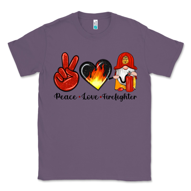 Peace Love Firefighter Classic Tee by Artiststas | Teevron