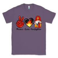 Lavender peace love firefighter Classic Tee - Artiststas