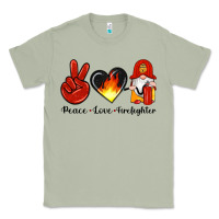 Matcha peace love firefighter Classic Tee - Artiststas