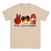 Mushroom peace love firefighter Classic Tee - Artiststas