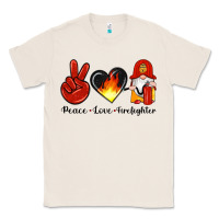 Natural peace love firefighter Classic Tee - Artiststas