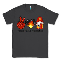 Smoke peace love firefighter Classic Tee - Artiststas