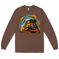 Chestnut Rottweiler  rainbow Long Sleeve Tee - Artiststas