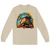 Mushroom Rottweiler  rainbow Long Sleeve Tee - Artiststas