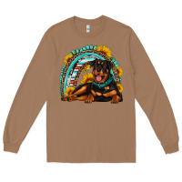 Toasted Coconut Rottweiler  rainbow Long Sleeve Tee - Artiststas