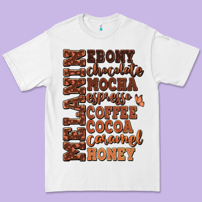 Premium Tee Melanin shades of brown