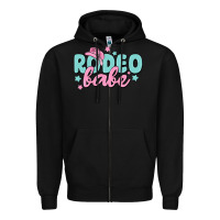 Black rodeo babe Zipper Hoodie - MaliasSmallBusiness