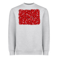 Heather Grey bandana background Heavyweight Sweatshirt - AdoDesignShop