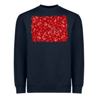 Navy bandana background Heavyweight Sweatshirt - AdoDesignShop