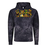 Cloud Black sunflower gnomies Vintage Hoodie - FaDigitalArtStudio