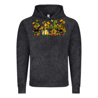 Vintage Black sunflower gnomies Vintage Hoodie - FaDigitalArtStudio