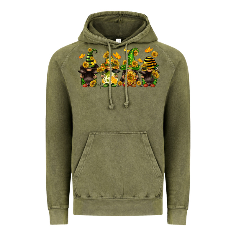 Sunflower Gnomies Vintage Hoodie by FaDigitalArtStudio | Teevron