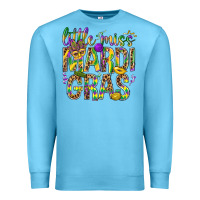 Ocean Blue Little miss Mardi Gras Premium Sweatshirt - BundleAndBundleShop