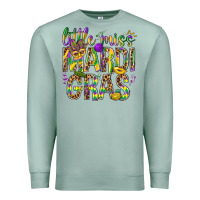 Seafoam Little miss Mardi Gras Premium Sweatshirt - BundleAndBundleShop