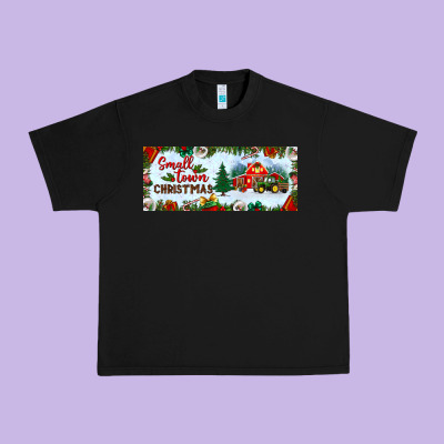 Small Town Christmas Urban Heavy Tee Designed By Bundleandbundleshop