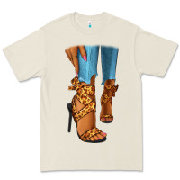 Bone Leopard heels black fashion girl Premium Tee - RanaPortraitStore
