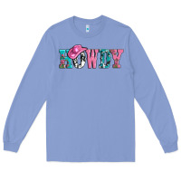 Colony Blue valentines day howdy and heart gift Long Sleeve Tee - AdoDesignShop