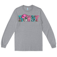 Heather Grey valentines day howdy and heart gift Long Sleeve Tee - AdoDesignShop