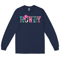 Navy valentines day howdy and heart gift Long Sleeve Tee - AdoDesignShop
